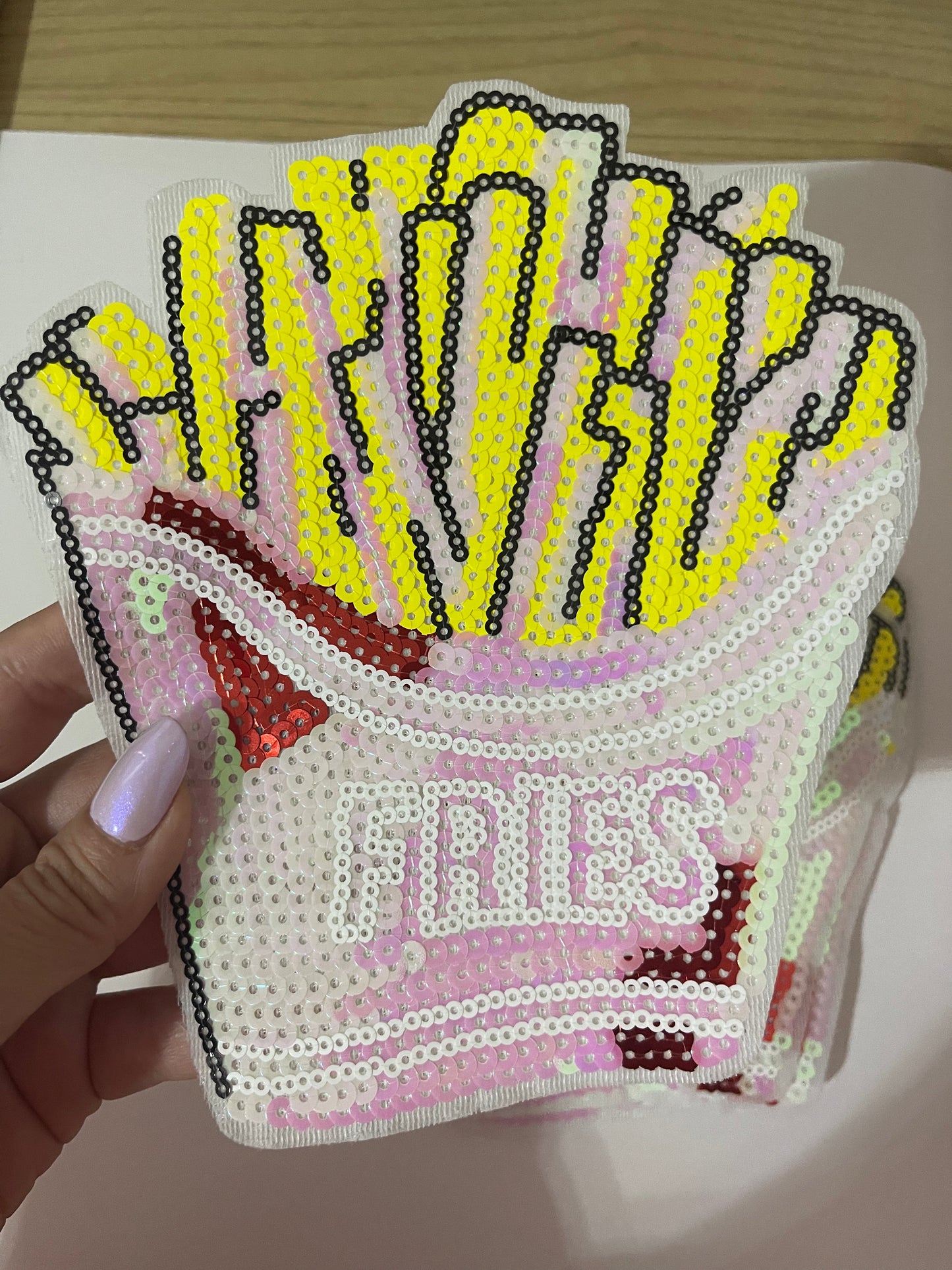 Fries Iron-On Patches