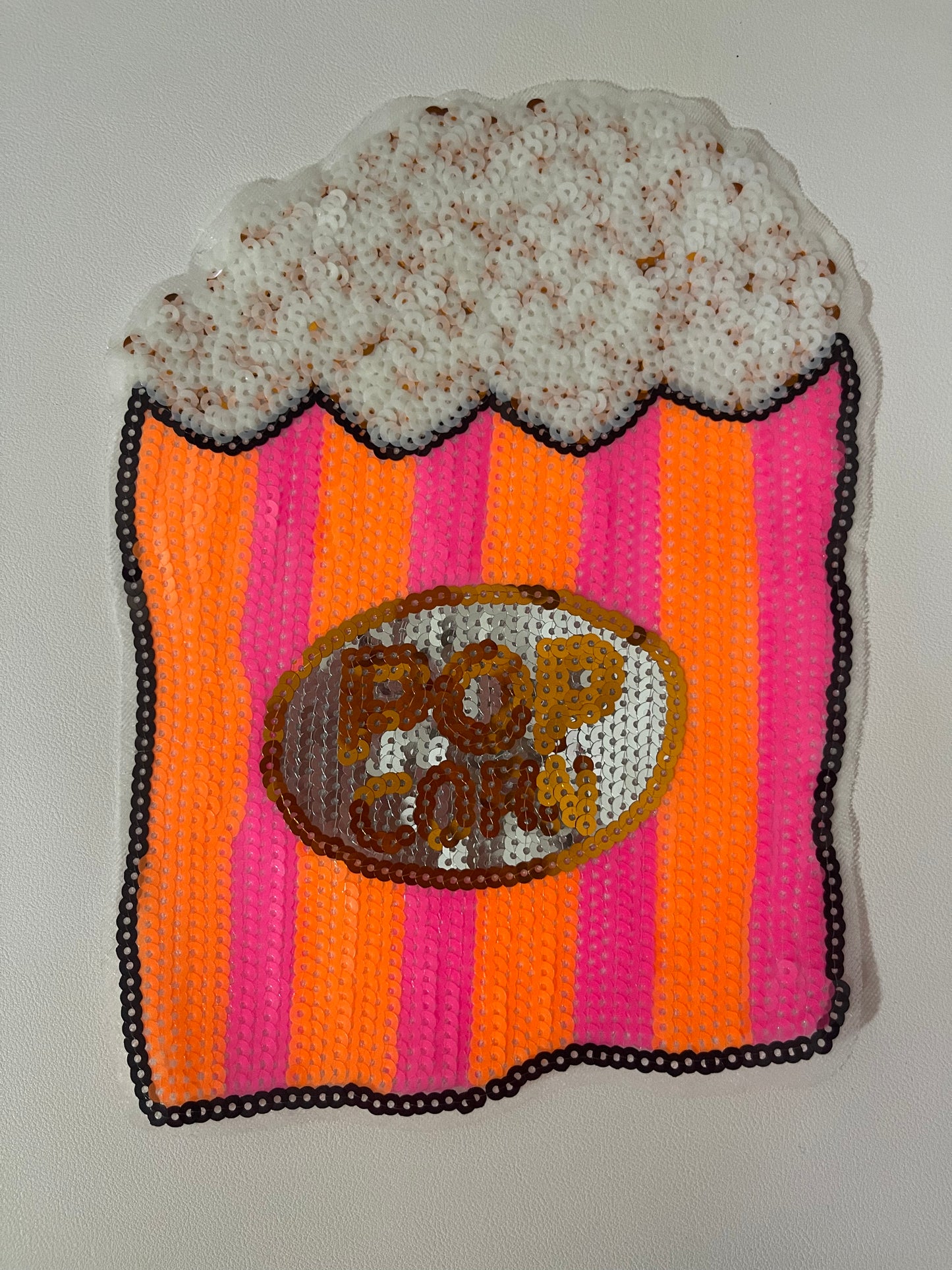 Pop Corn Iron-On Patches